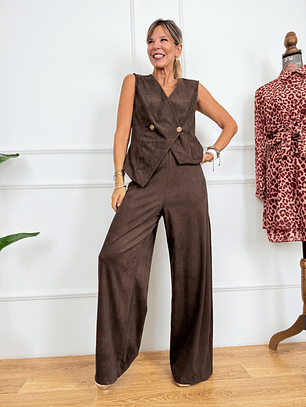 Velour Edition Suit 5163 Brown