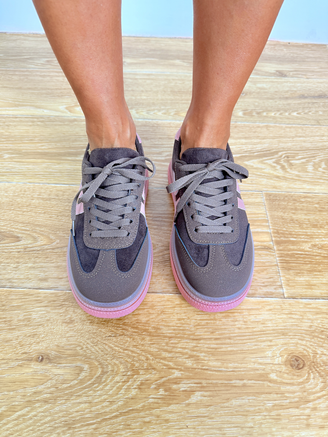 8999 BROWN pink SNEAKERS   3