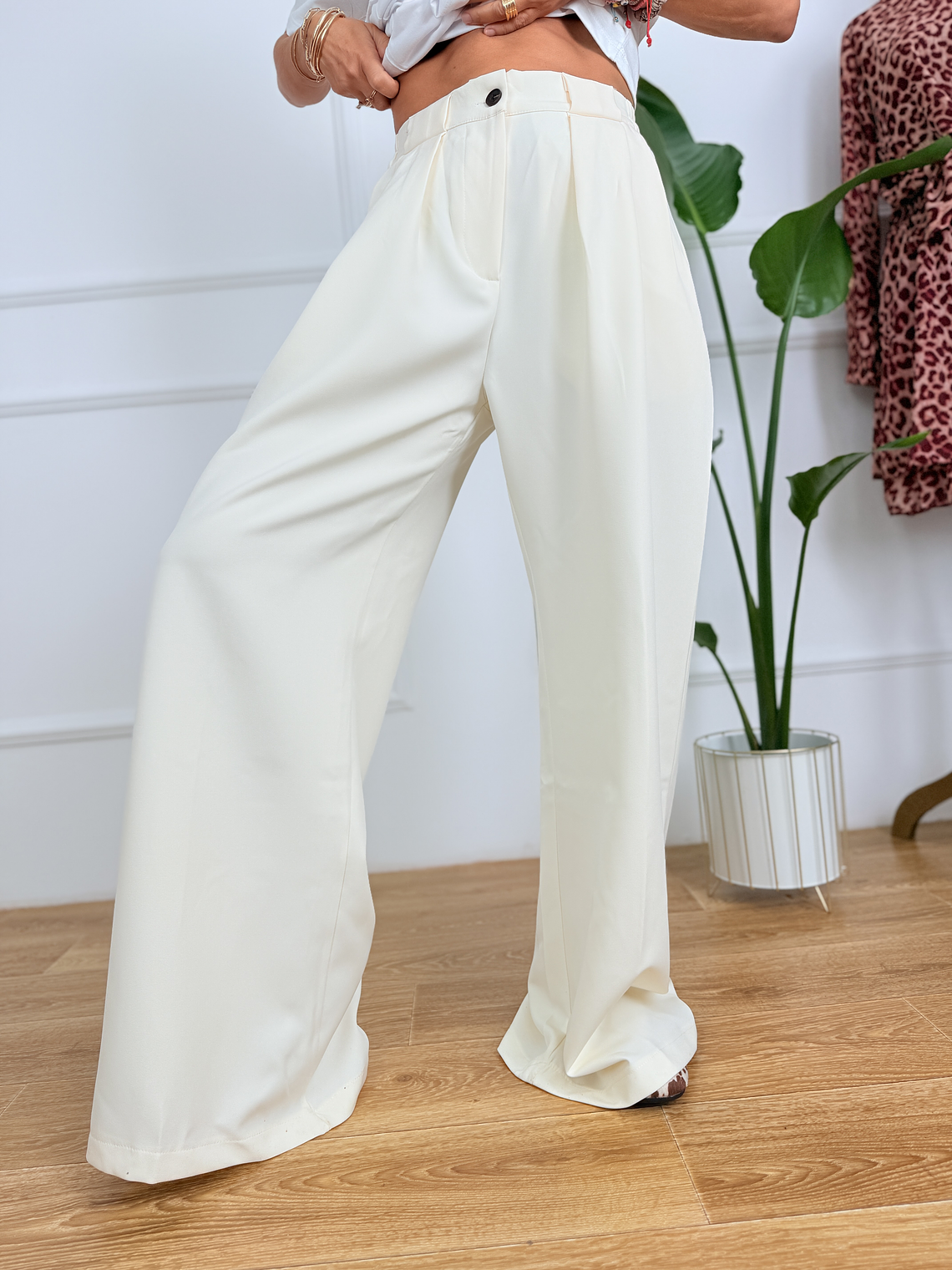 Nicole Pants GRC41 Cream 2
