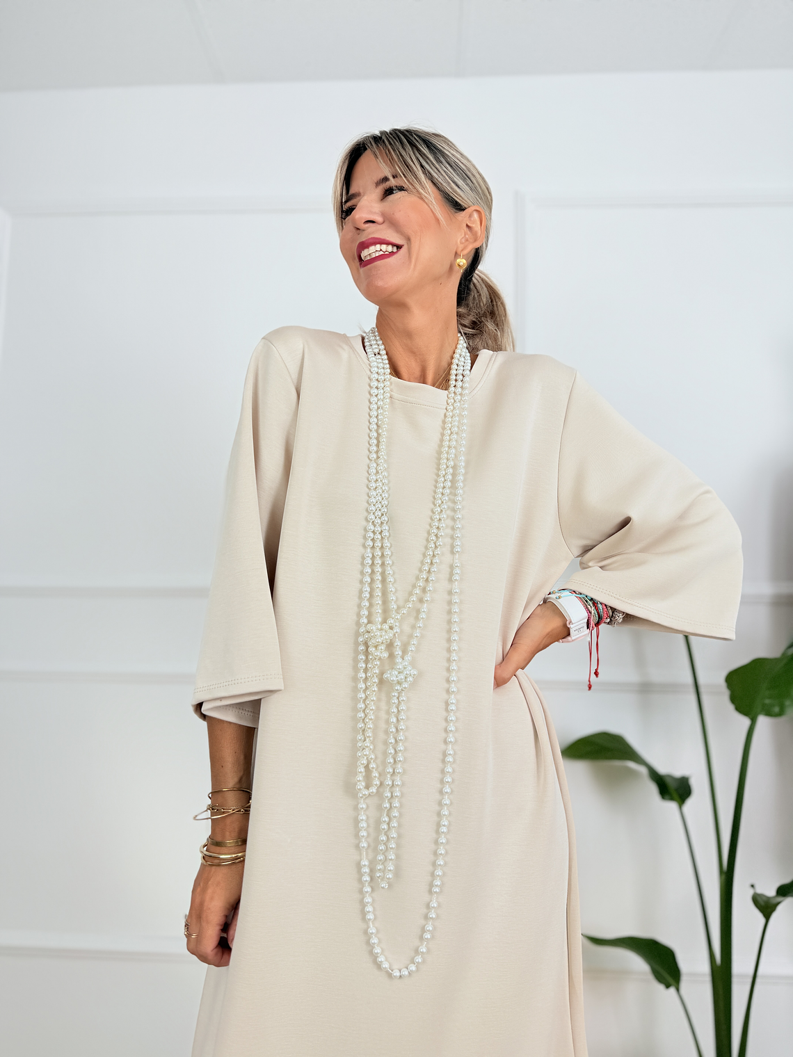 Aureline Dress 19513 Cream 4