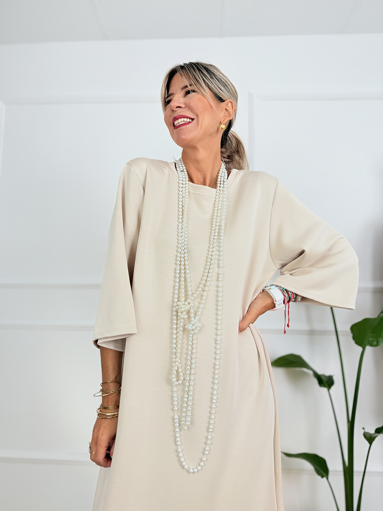 Aureline Dress 19513 Cream 4