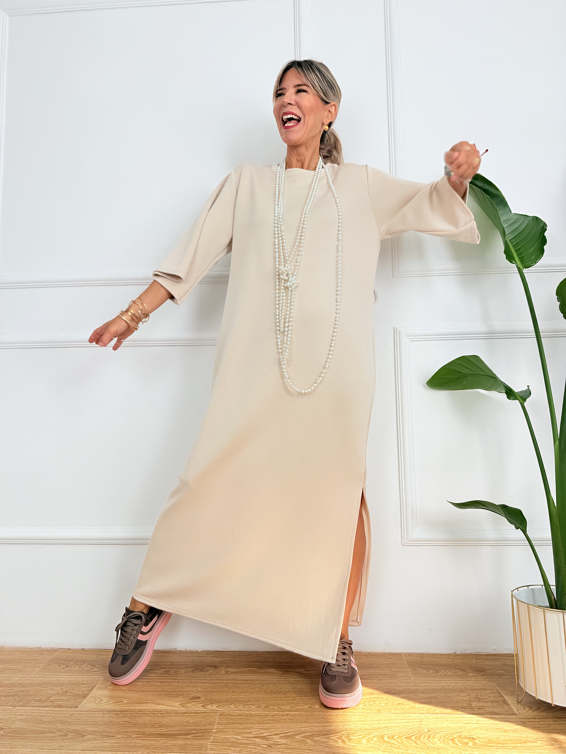 Aureline Dress 19513 Cream 1