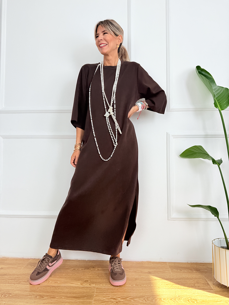 Aureline Dress 19513 Brown 3