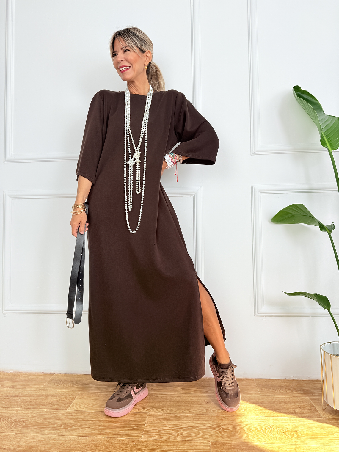 Aureline Dress 19513 Brown 1