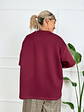 Velvet Aura T-shirt 13139 Burgundy - thumbnail 2