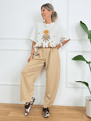 Velvet Whisper Pants 90451 Beige