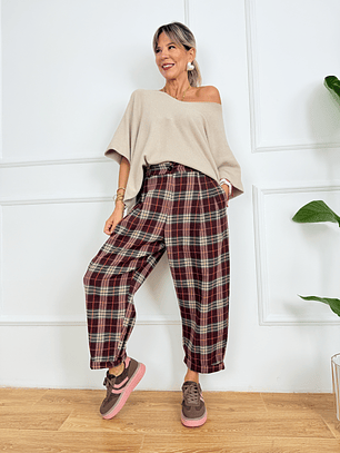 Luna Pants 24720 Wine
