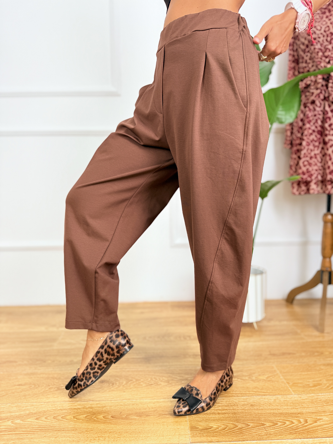 Shaya Pants P5508 Brown 4