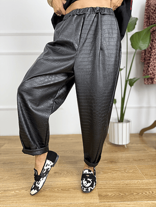 2351 Croco Black Trousers 