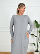 Autumn Rose Dress JT319 Grey - thumbnail 2