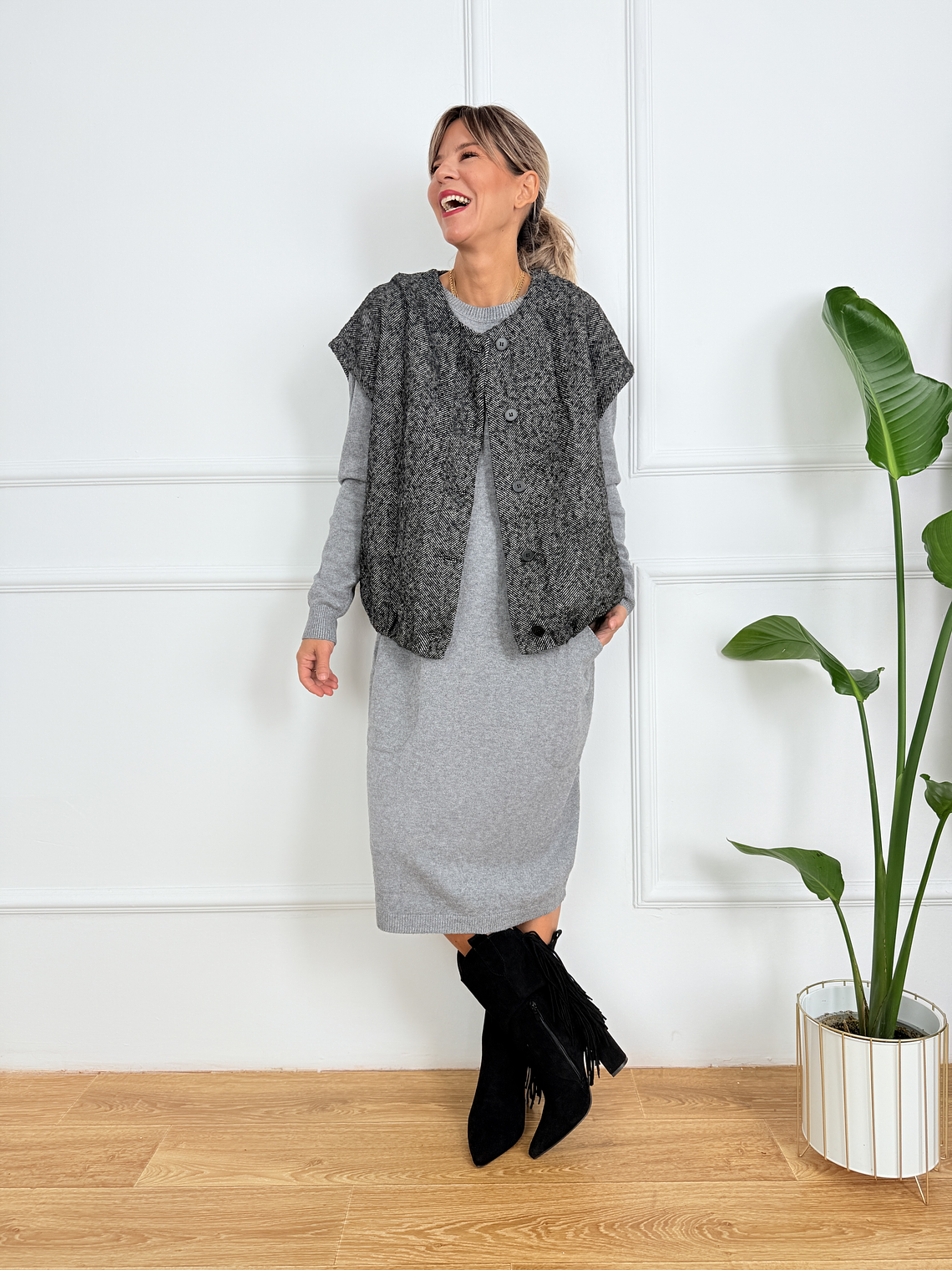 Vest and the City WM2544 Charcoal 5