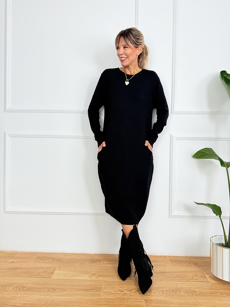 Autumn Rose Dress JT319 Black 1