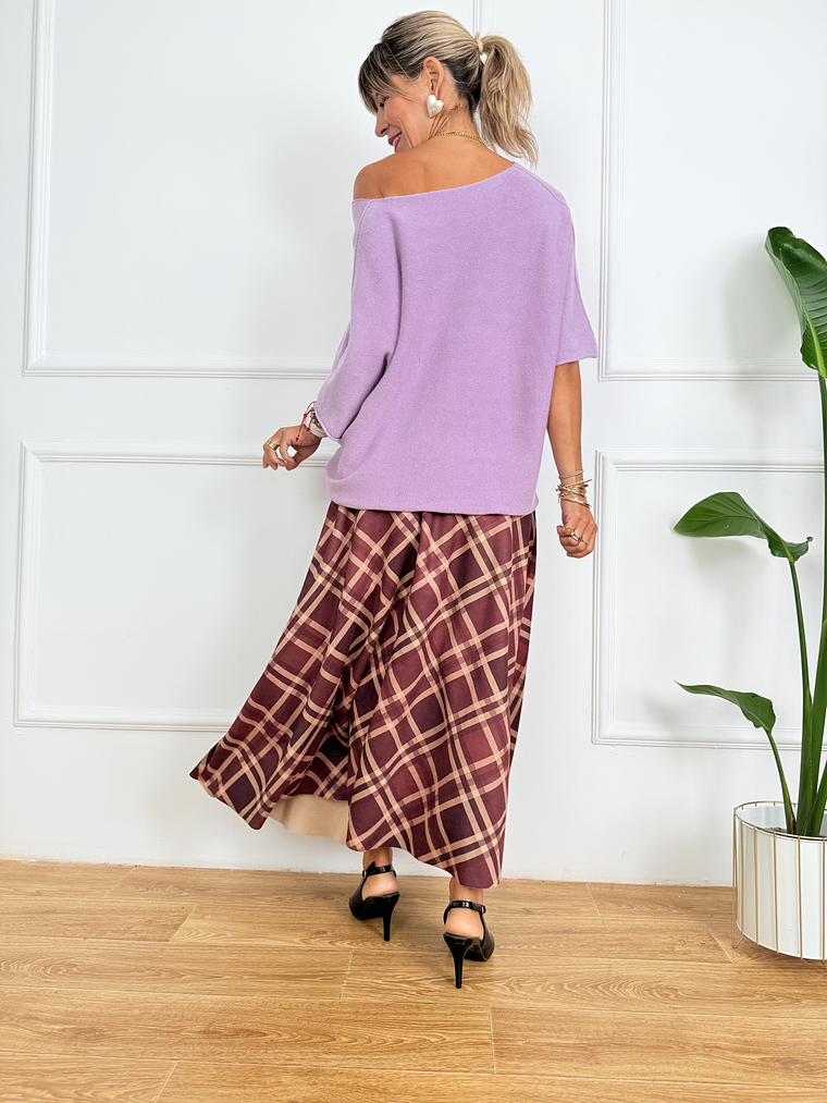 The Scott Skirt 6535 Burgundy 4