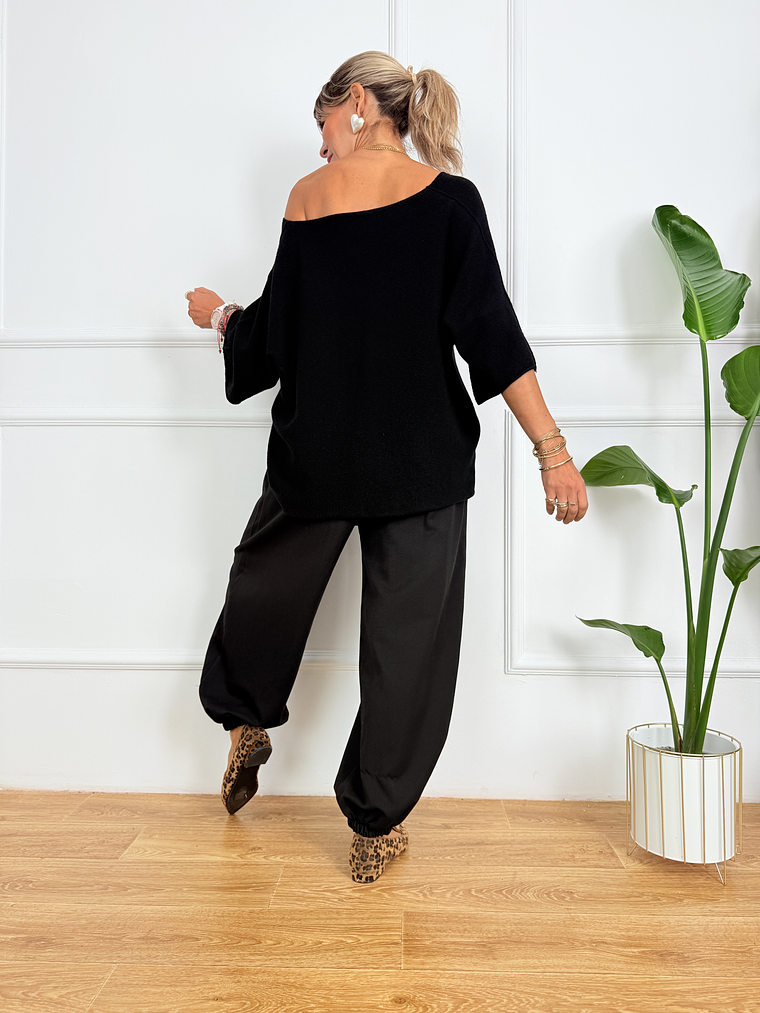 Fahari Jogger Pants 12931 Black  4