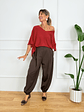 Fahari Jogger Pants 12931 Brown  - thumbnail 3