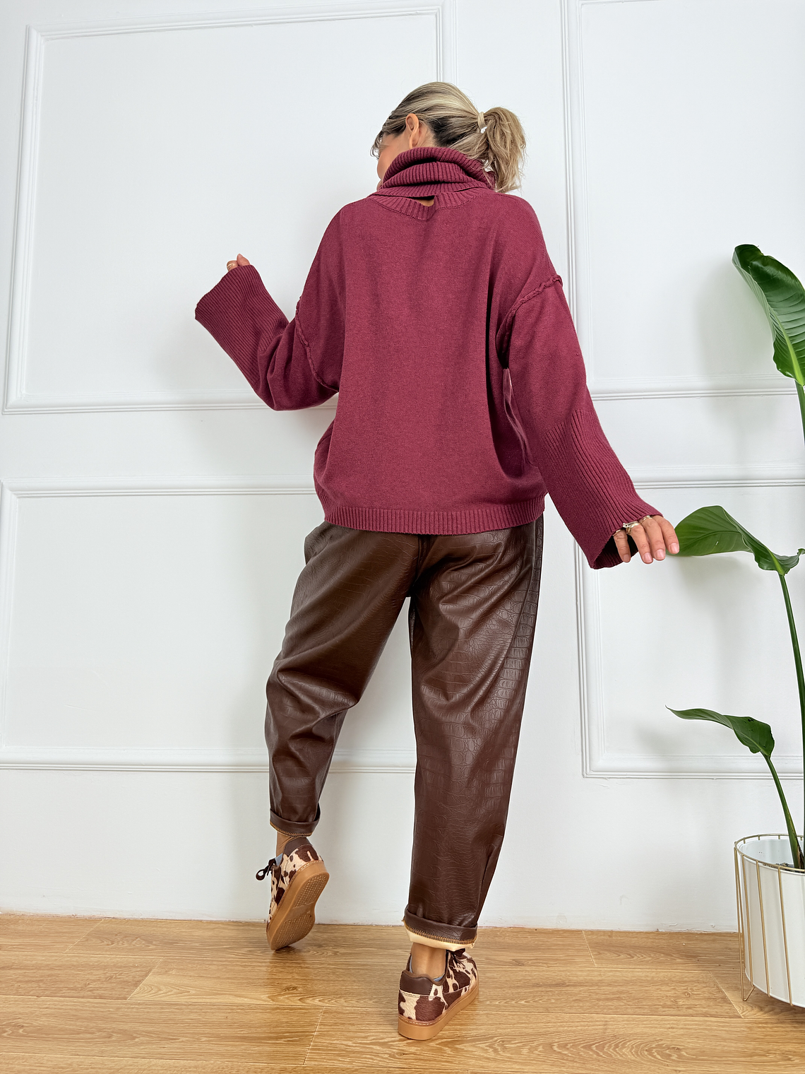 2351 Croco BROWN Trousers   3