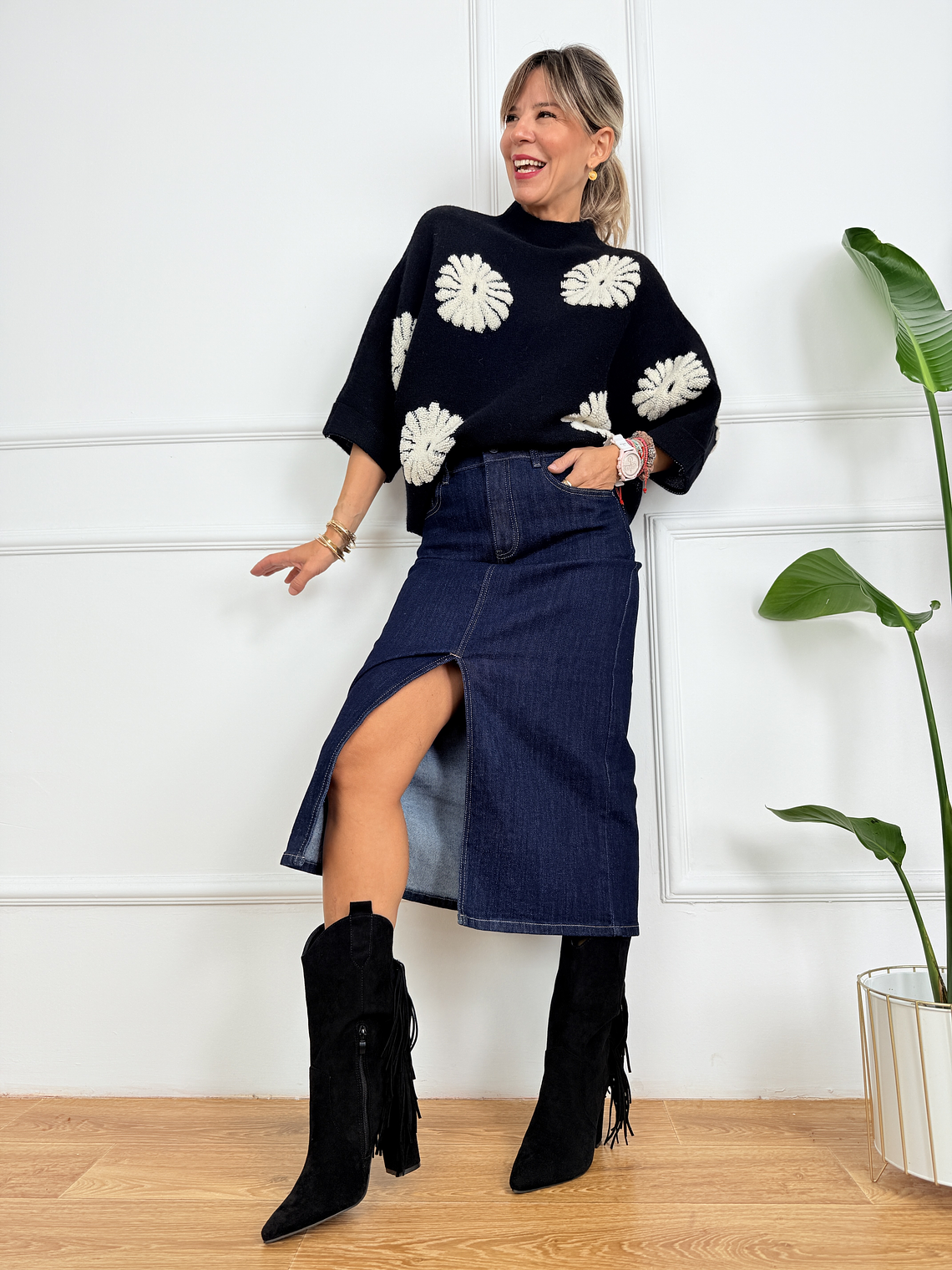 Lana Skirt 9233 Denim Blue 1