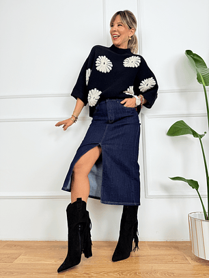 Lana Skirt 9233 Denim Blue