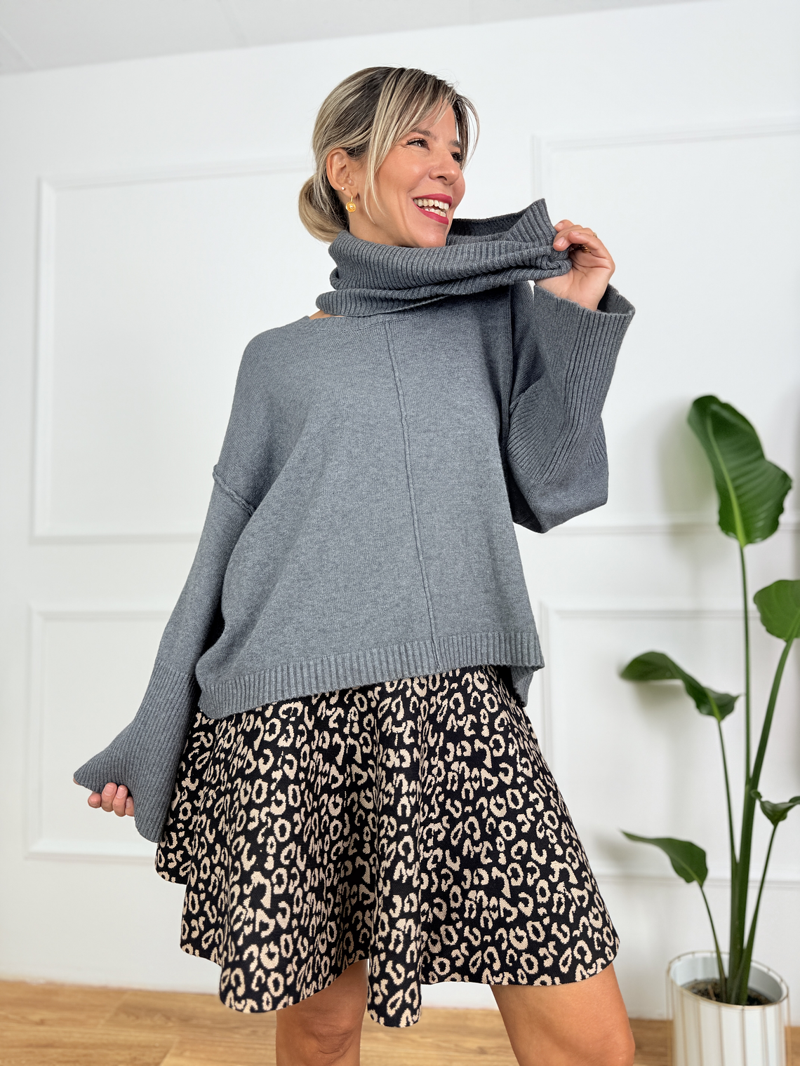 Cozy Times Sweater 6620 Grey 1