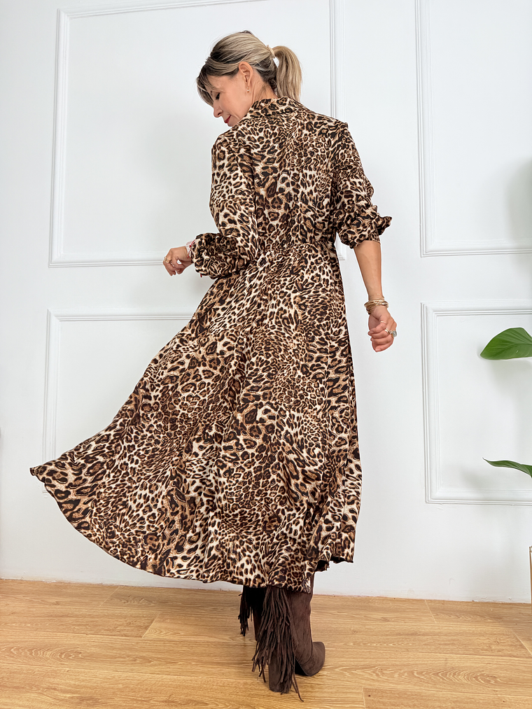 Leopard Kiss Dress 25009 Brown  3