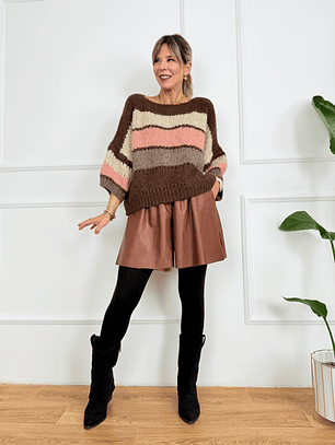 Texas Princess Shorts 7948 Brown