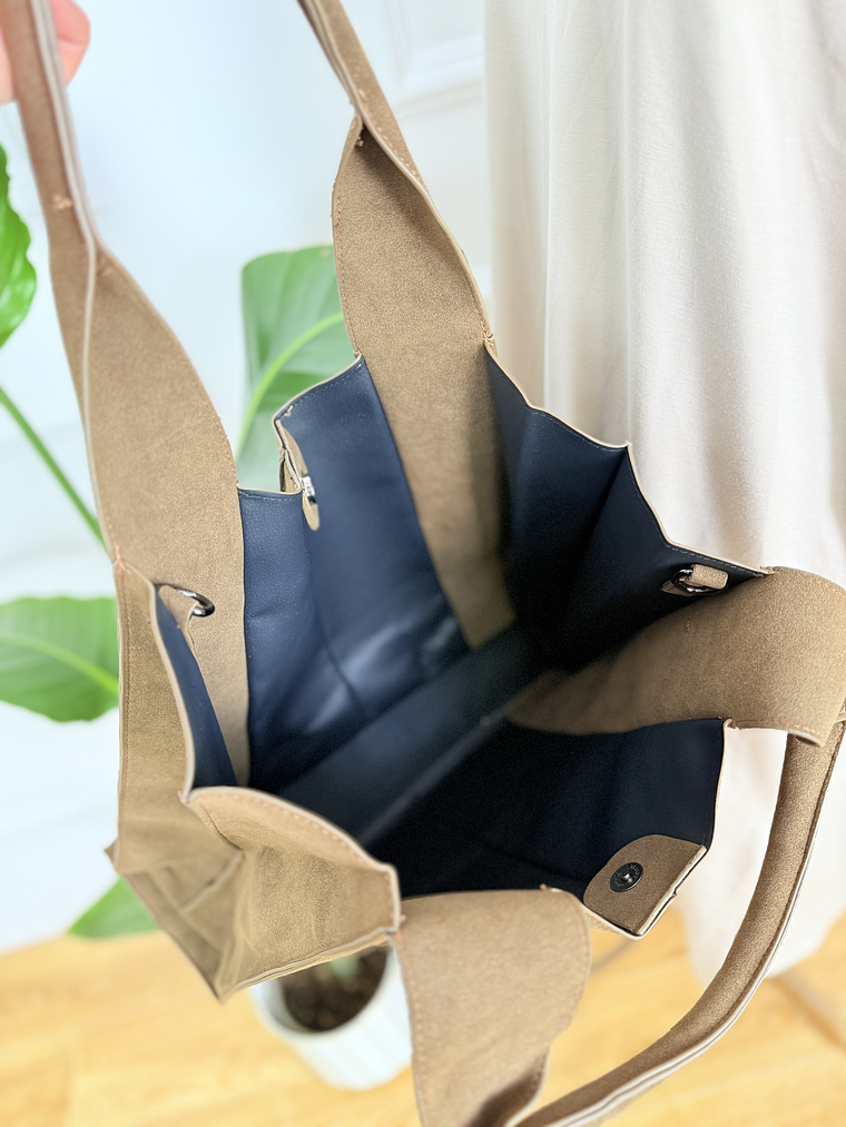 BAG SUEDE ART:25104 COFFE 3