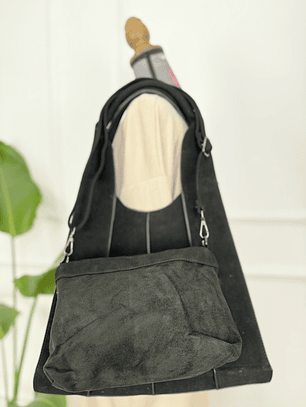 SUEDE BAG ART:25104 BLACK