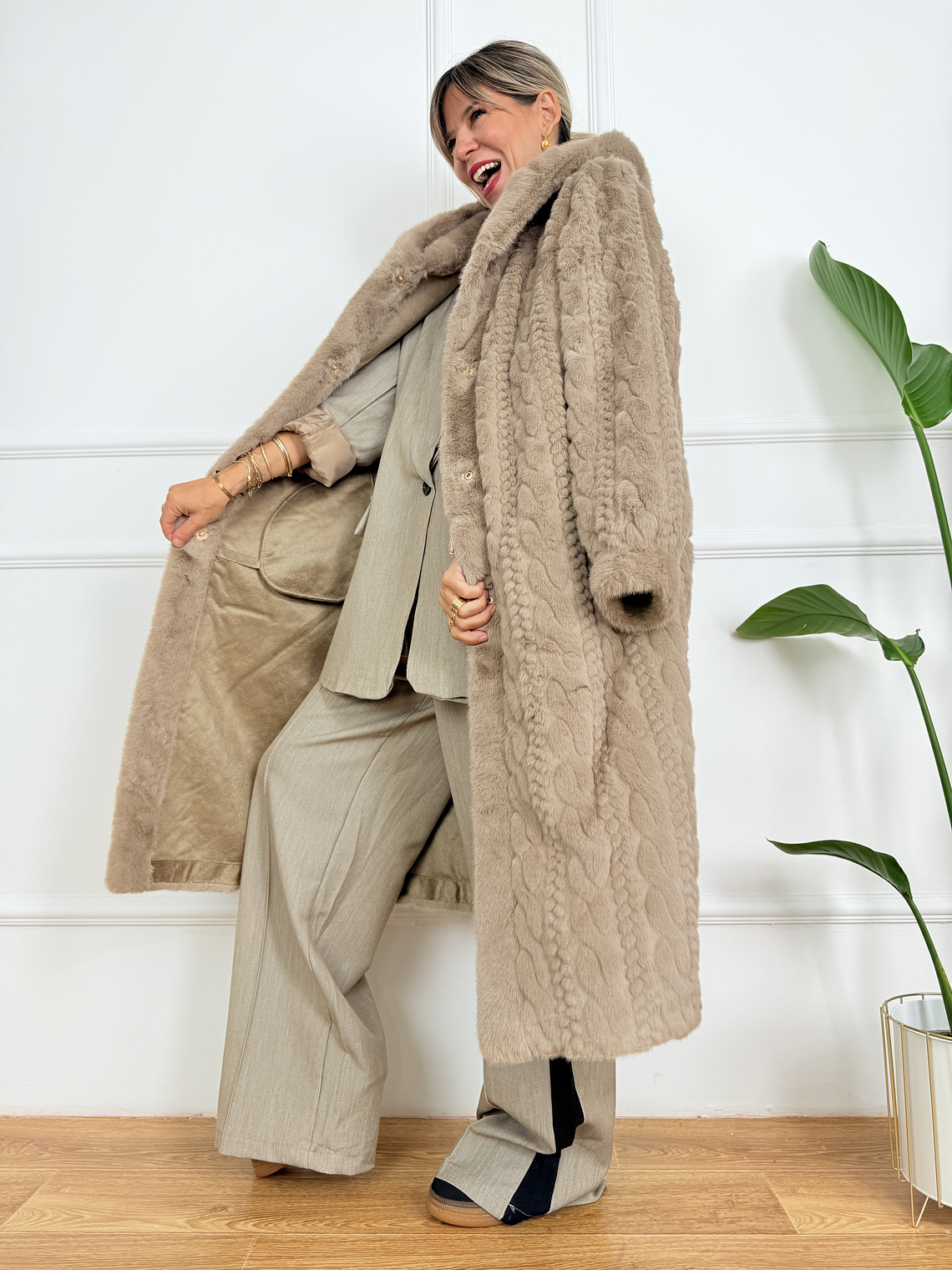 Elena Fur P191 Tan 2