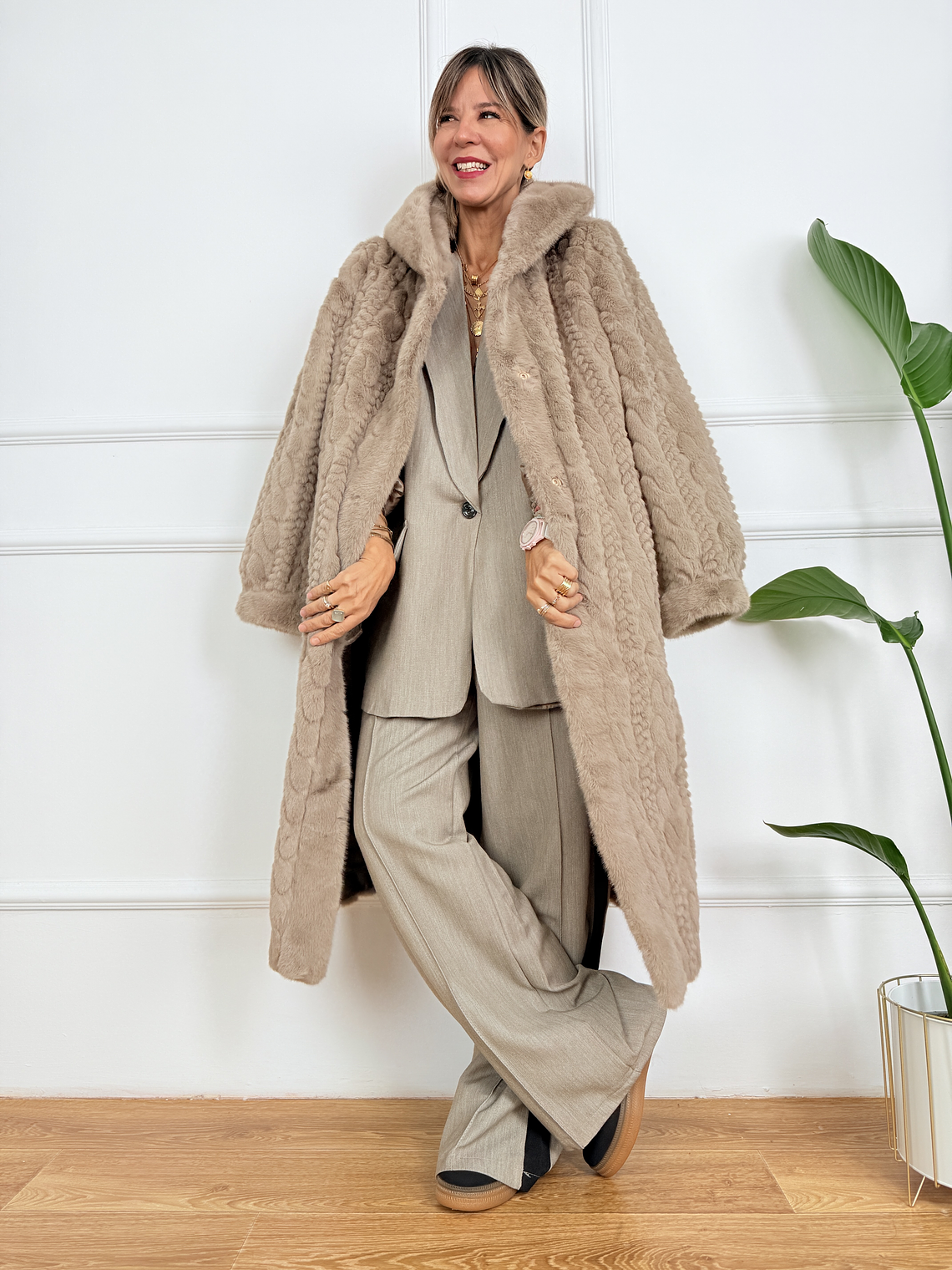 Elena Fur P191 Tan 1