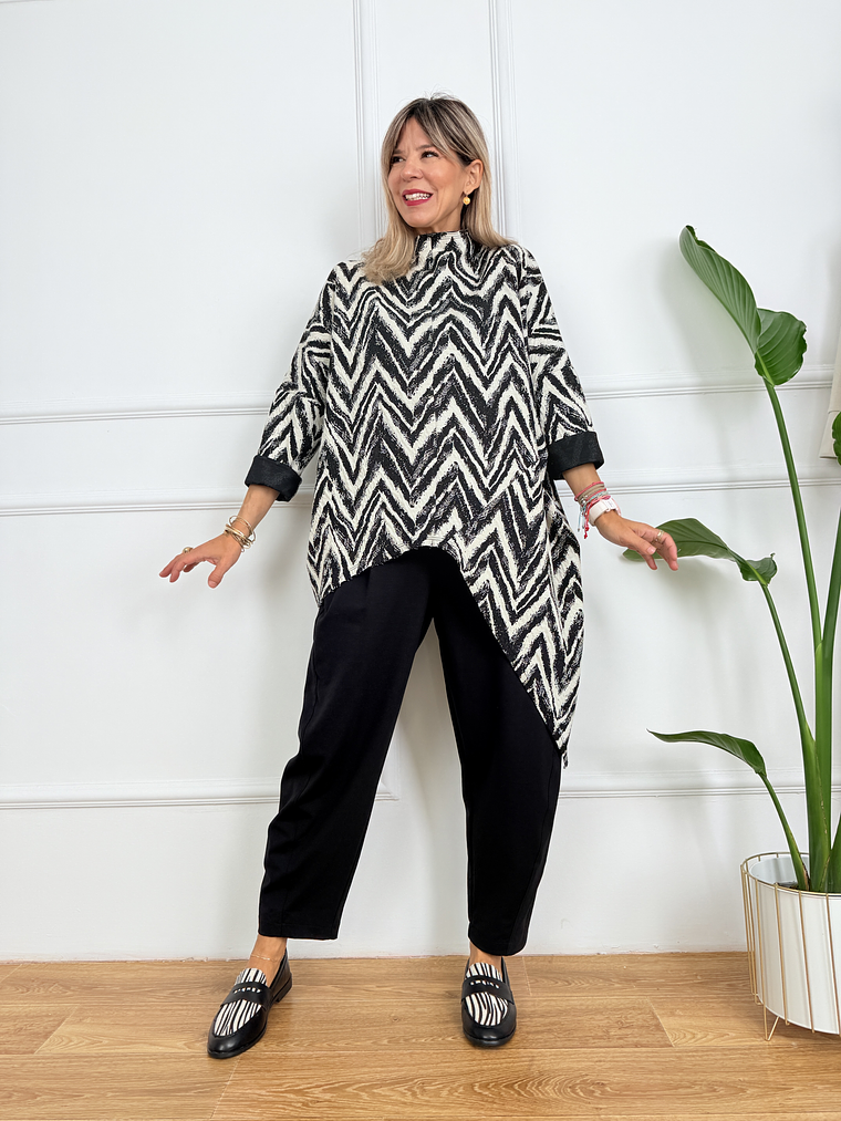 Genovia Sweatshirt 224330 Black/White 3