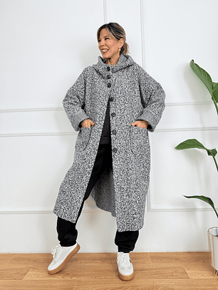 Light Hug 7854 coat Black/White