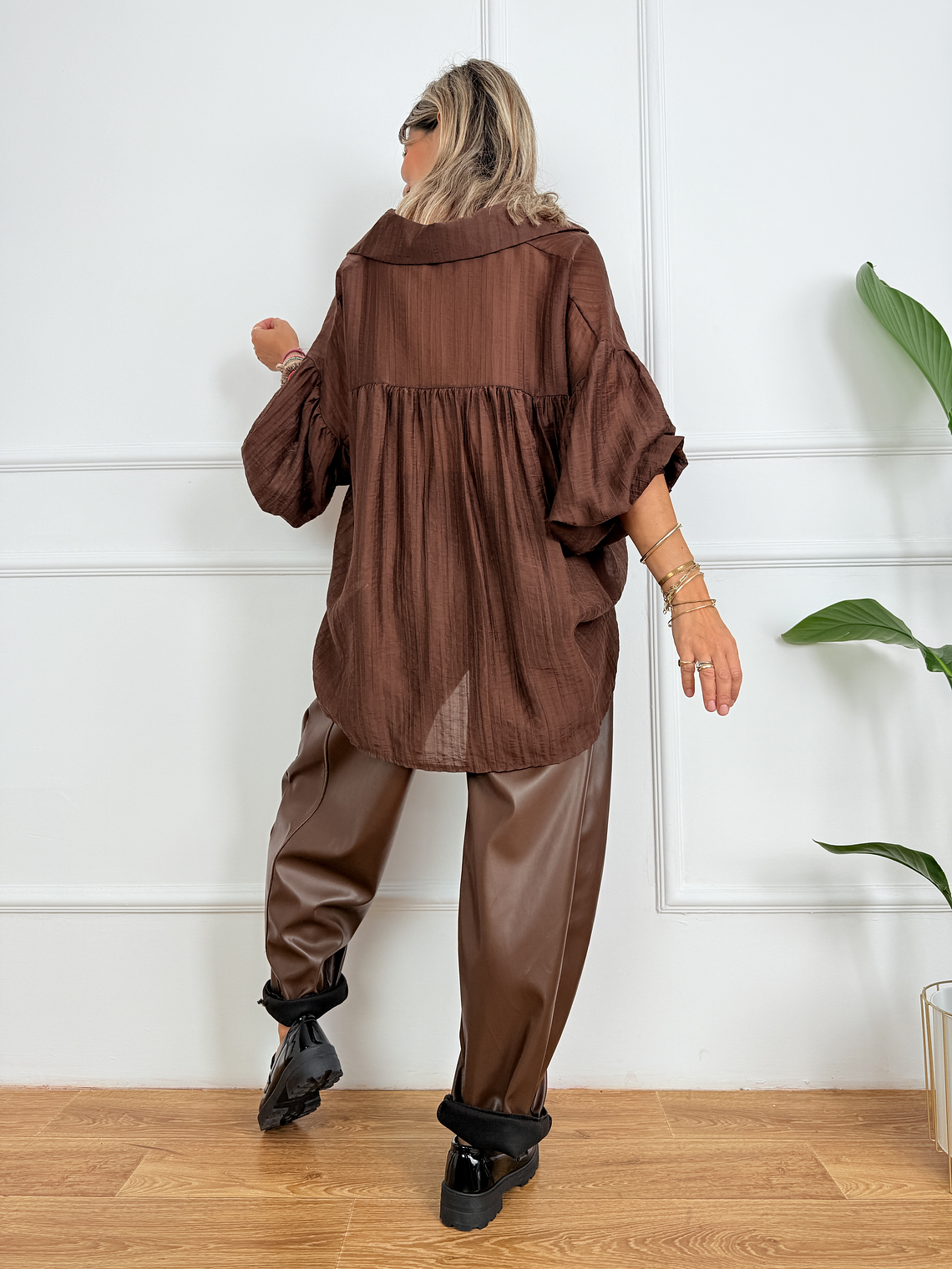 Georgiana Shirt 6171 Choco 4