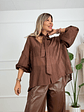 Georgiana Shirt 6171 Choco - thumbnail 2