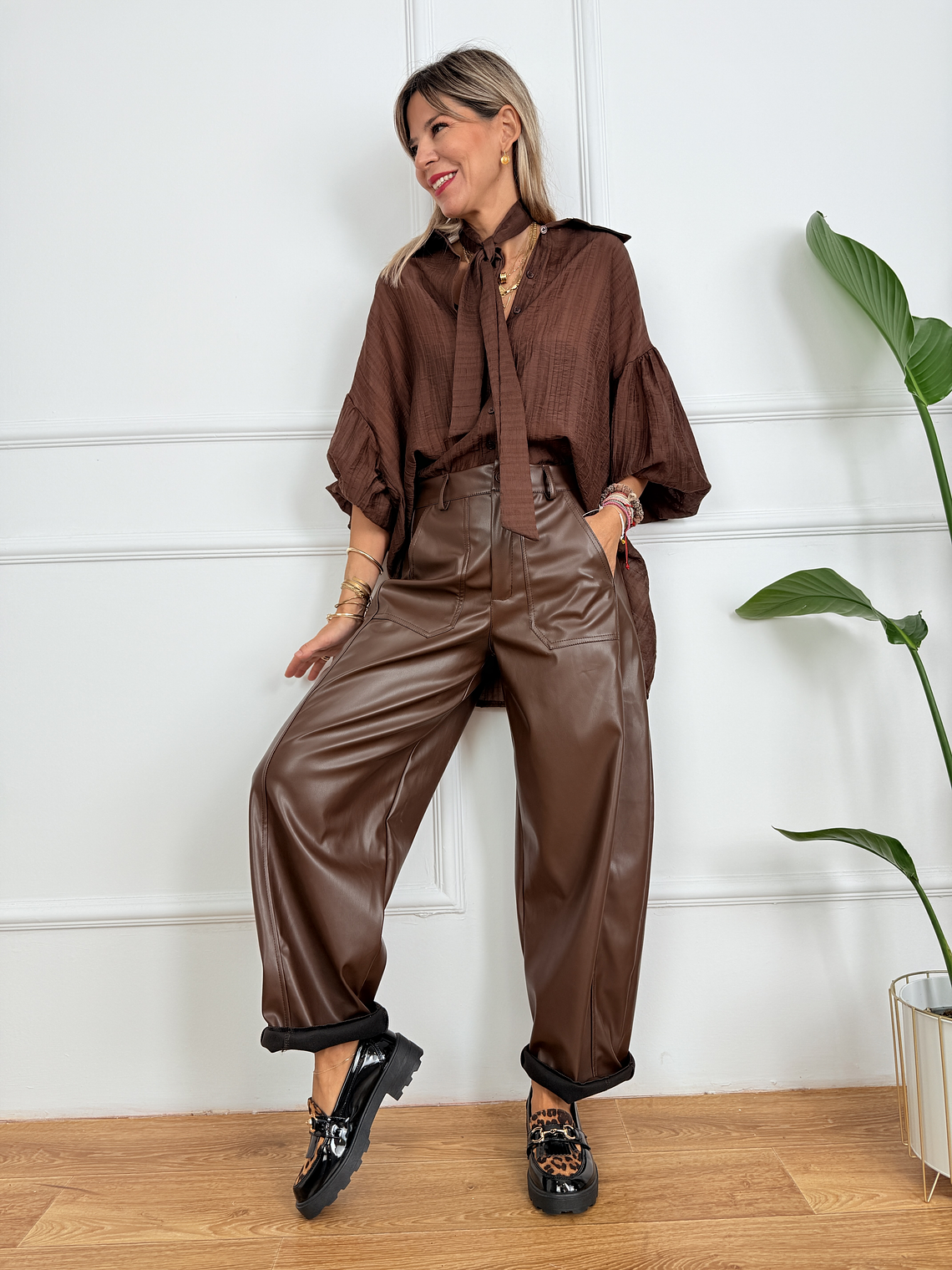 Oslo Pants 7222 Brown 2