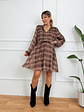 Noted Niche Dress 19519 Brown - thumbnail 1