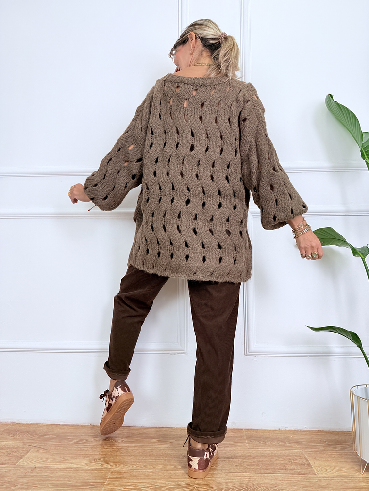 Lottie Sweater JS378 Beaver Brown 4