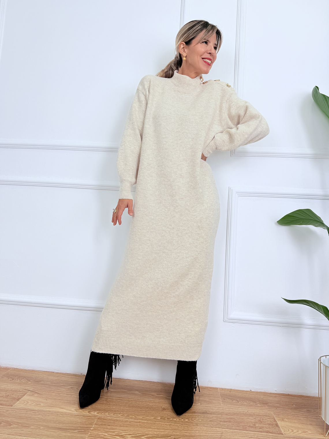 Danica Dress 16393 Almond 2