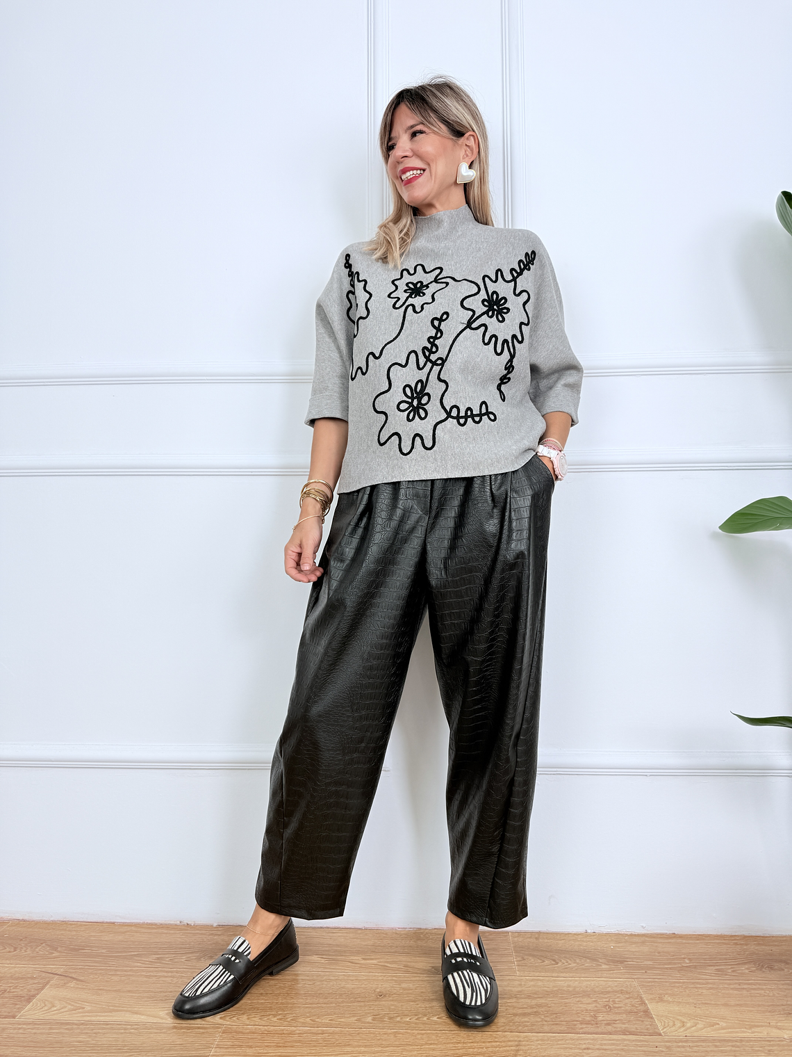 Doodles Sweater ZS3102Grey 3