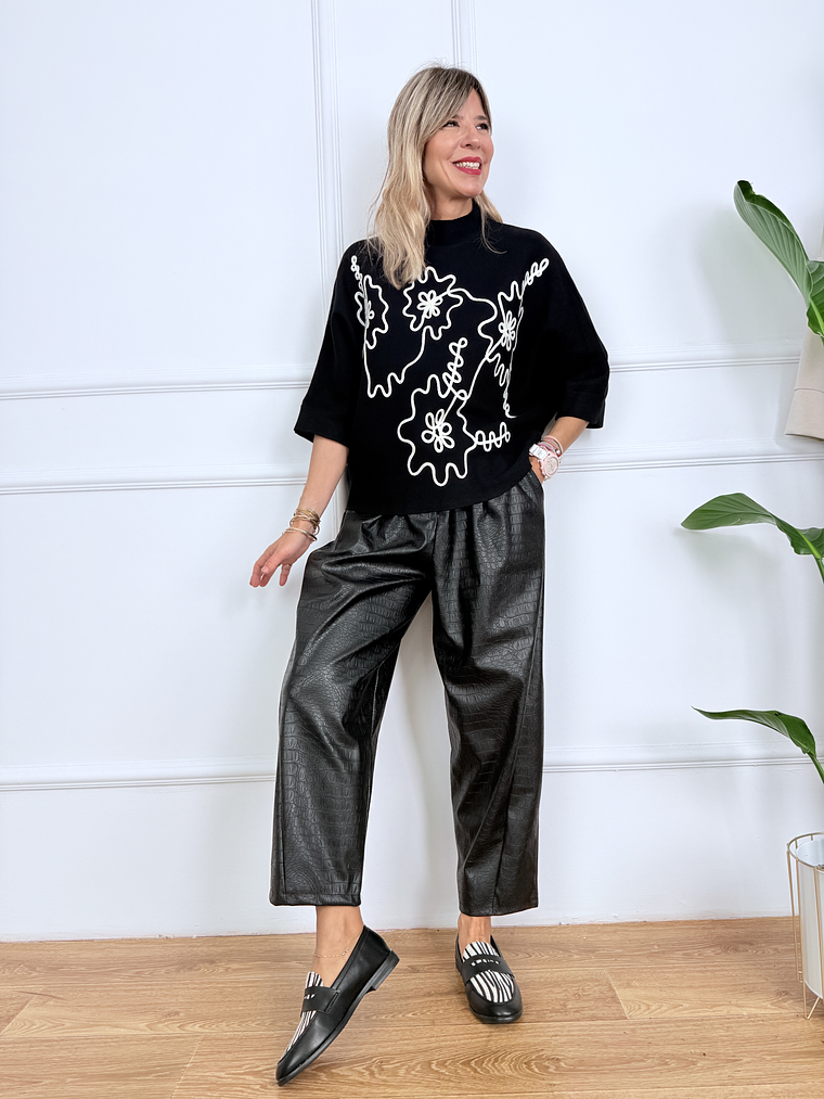 Doodles Sweater ZS3102 Black  3