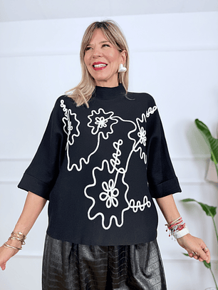Doodles Sweater ZS3102 Black 