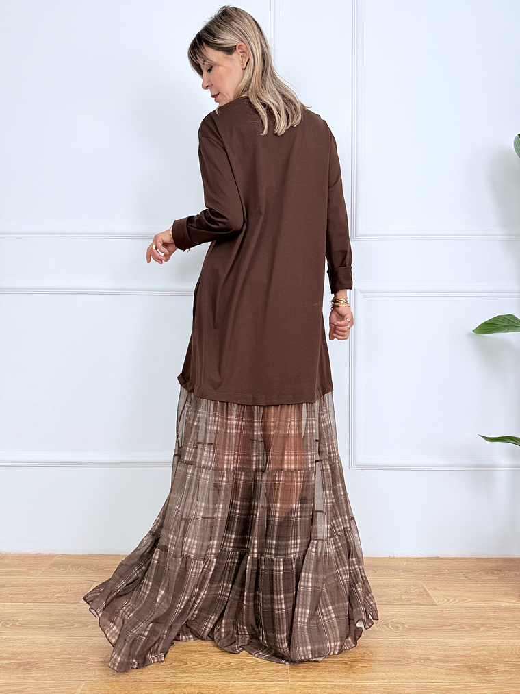 Pablo Dress LD3726 Brown 5