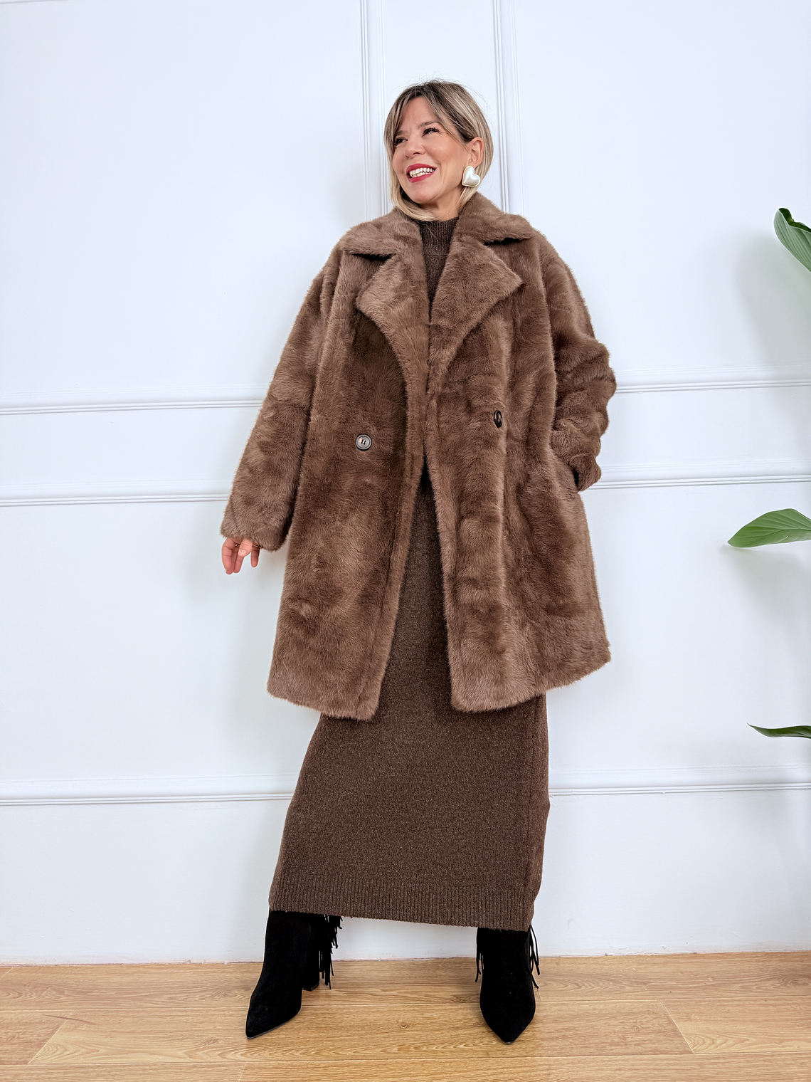 Alven Fur JF020 Brown 1