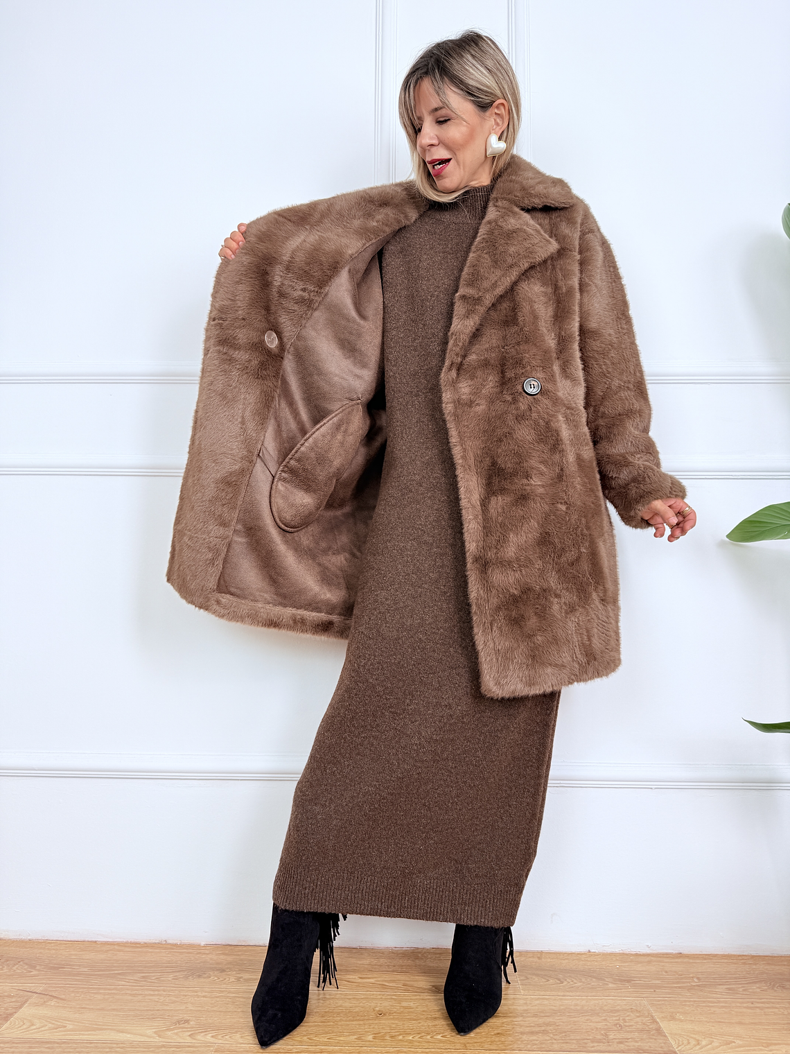 Alven Fur JF020 Brown 3