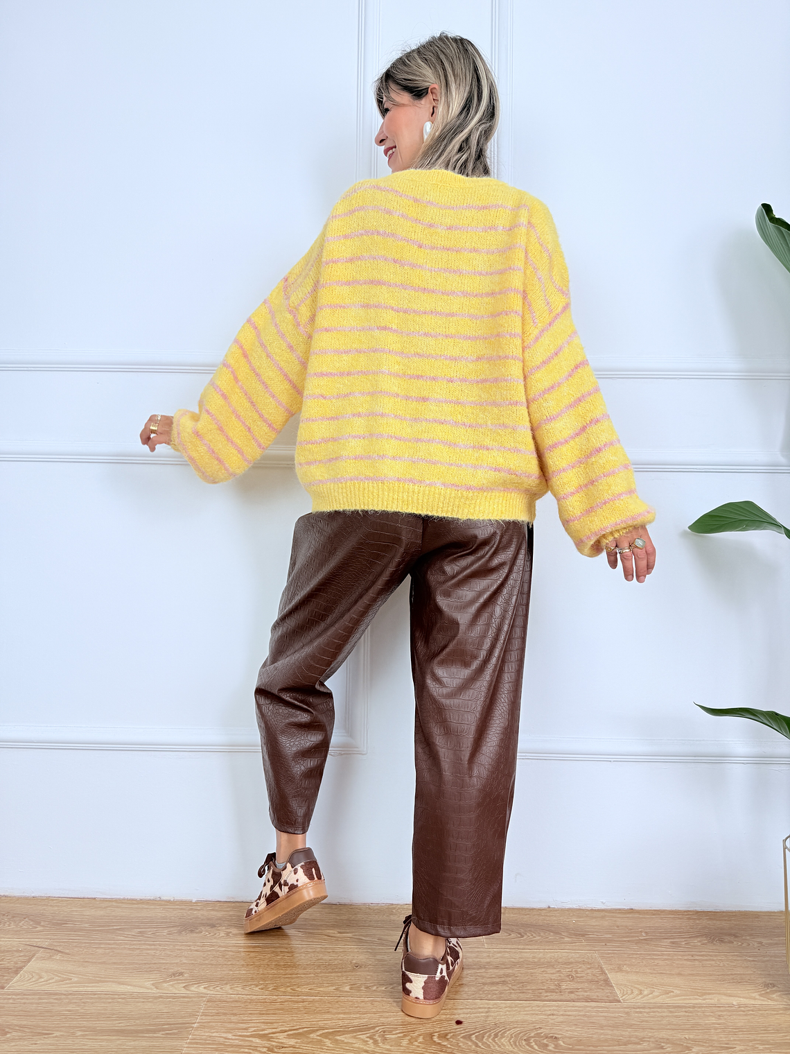 Stellar Stripes Sweater 51158 Yellow 4
