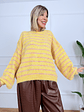 Stellar Stripes Sweater 51158 Yellow - thumbnail 1