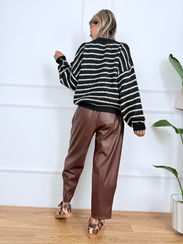 Stellar Stripes Sweater 51158 Black 4