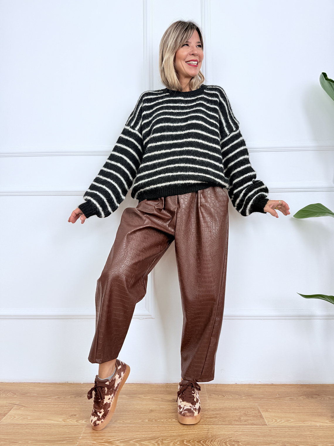 Stellar Stripes Sweater 51158 Black 3