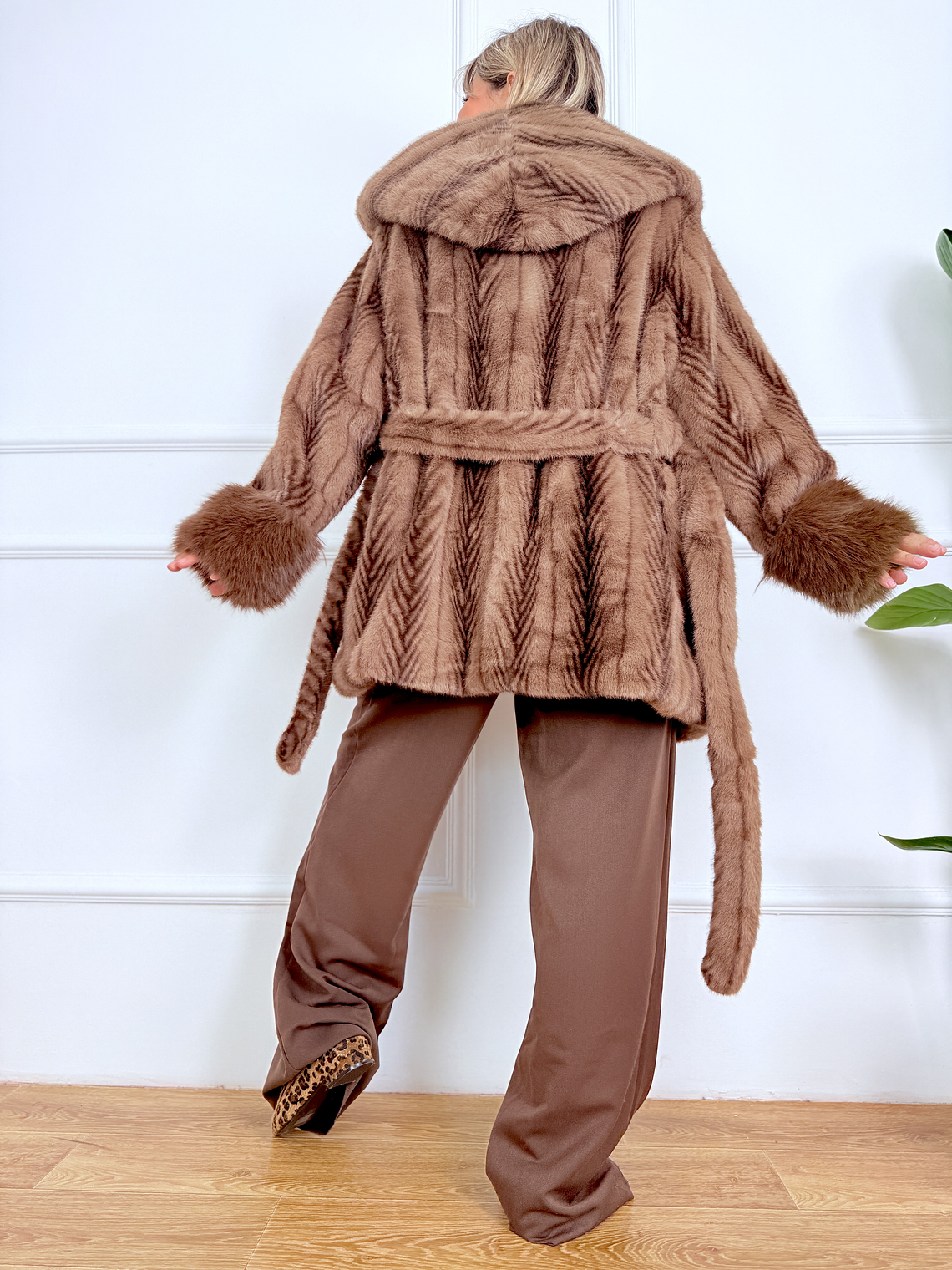 Furette Fur SS22016 Coffee 5