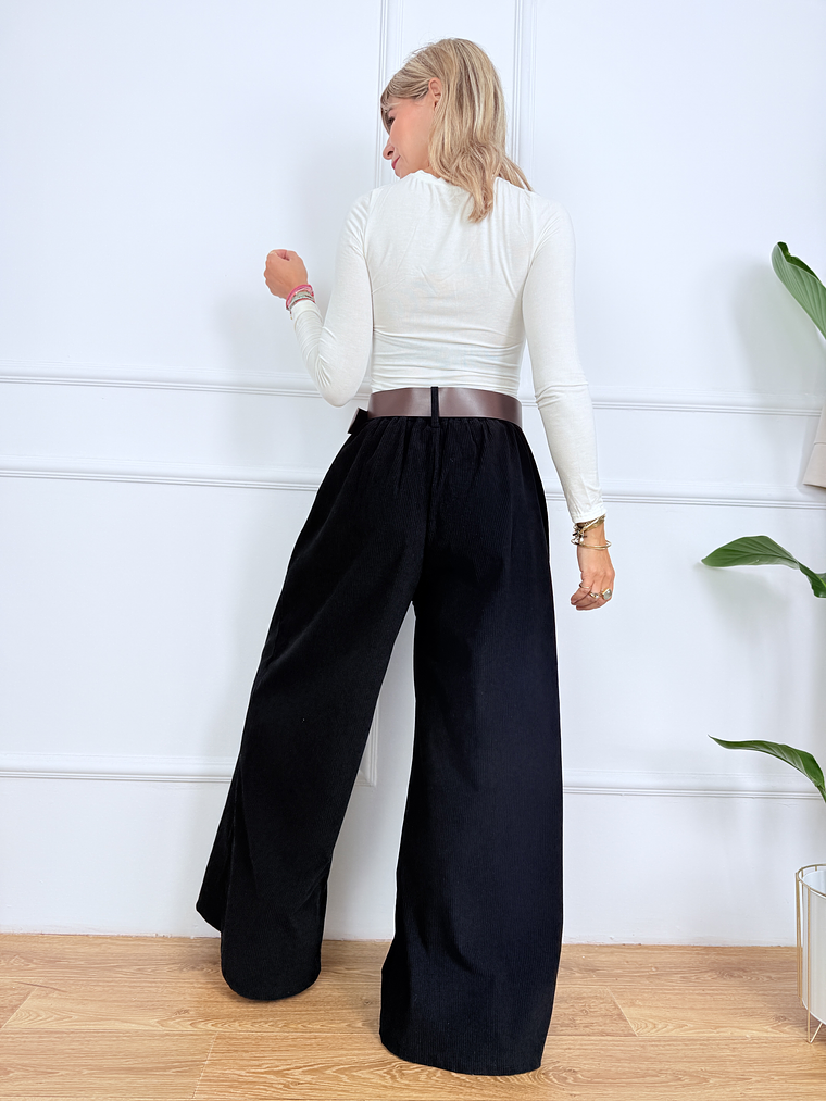 Turn it Up Pants P190115 Black 2