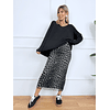 33302 Leopard Grey skirt